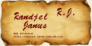 Ranđel Janus vizit kartica